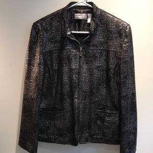 Alfred Dunner Animal Print Jacket